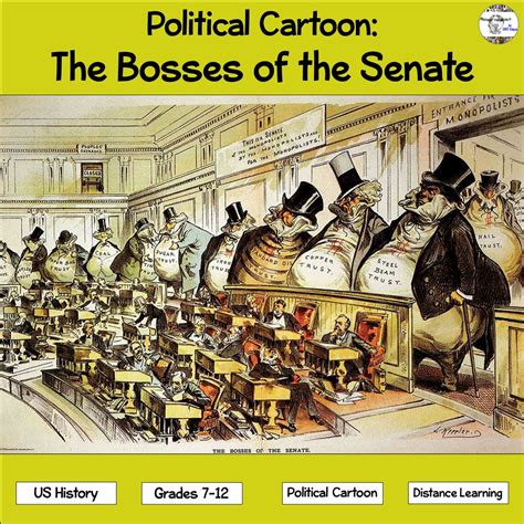 Joseph Keppler [Public domain], via Wikimedia Commons. . The bosses of the senate political cartoon answers